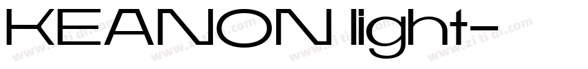 KEANON light字体转换